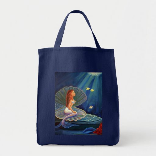 Clamshellsjöjungfrun - totot hänger lös tote bag