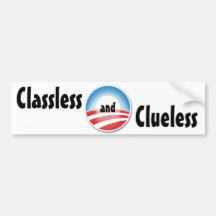 Classless och korkade Obama Bildekaler