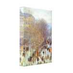 Claude Monet - Boulevard Capucines Sträckta Kanvas Tryck