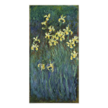 Claude Monet - gula Irises Fototryck