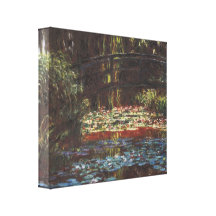 Claude Monet - näckrosdamm #1 Sträckta Canvas Tryck