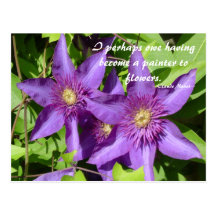 Clematis - Monet Vykort