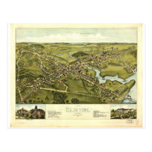 Clinton Connecticut i 1881 Vykort