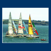 Clipperen klassificerar yachttävlingen 2010 vykort