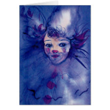 CLOWN I LILOR, rosor Kort