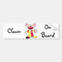 Clown ombord bildekaler