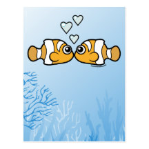 Clownfish kärlek vykort
