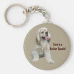 CockerspanielSpaniel oemotståndliga Keychain Nyckelring