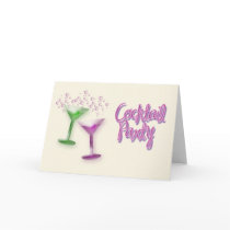 Cocktailpartyinbjudan Hälsnings Kort