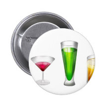 Coctailar i ljusa färger knappar
