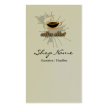 Coffee shopvisitkort