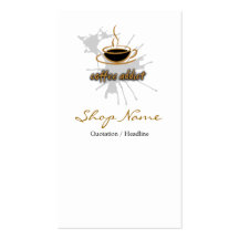 Coffee shopvisitkort