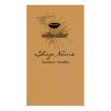 Coffee shopvisitkort
