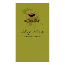 Coffee shopvisitkort