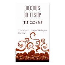 Coffee shopvisitkort