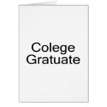 Colege Gratuate (högskolastudenten) Kort