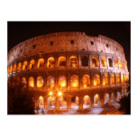 Colesseum på natten vykort
