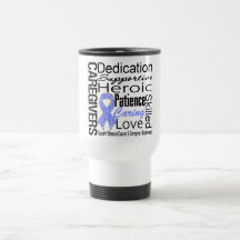 Collage för magecancerCaregivers Kaffe Koppar