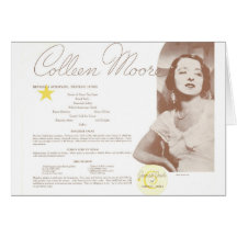 Colleen Moore irländareLuncheon Hälsnings Kort