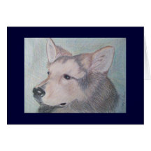 Collie-Shepardblandningnotecard Hälsningskort
