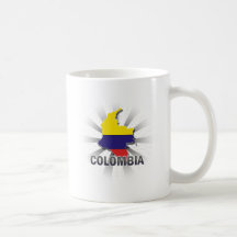 Colombia flaggakarta 2,0 muggar