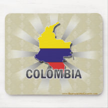 Colombia flaggakarta 2,0 mus matta