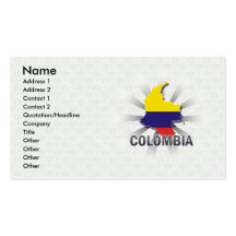 Colombia flaggakarta 2,0 visitkort mall