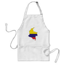 Colombia flaggakarta förkläden