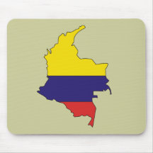 Colombia flaggakarta mus mattor