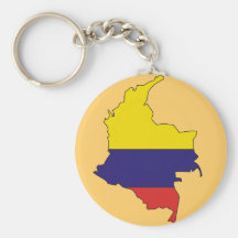 Colombia flaggakarta nyckelringar