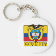 Colombia vapensköld nyckel ring