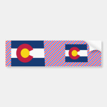 Colorado flaggakarta bildekaler