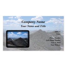 Colorado rocky mountains: Moonscape Visitkort
