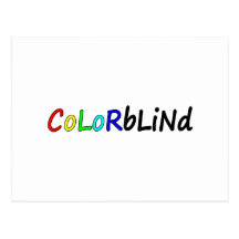 Colorblind Vykort