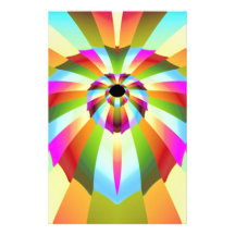 Colorful Abstract Design Stationery