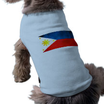 Colorful Contrast FilipinoFlag Pet Tee Shirt