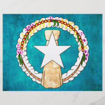 Colorful Contrast Marianese Flag Flyer Design