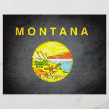 Colorful Contrast Montanan Flag Full Color Flyer
