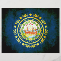 Colorful Contrast New Hampshirite Flag Full Color Flyer
