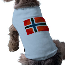 Colorful Contrast NorwegianFlag Pet Tee