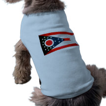 Colorful Contrast OhioanFlag Dog Tshirt