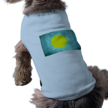 Colorful Contrast PalauanFlag Doggie T Shirt
