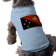 Colorful Contrast Papua New GuineanFlag Dog T-shirt