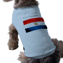 Colorful Contrast ParaguayanFlag Doggie T-shirt
