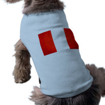 Colorful Contrast PeruvianFlag Dog Tshirt