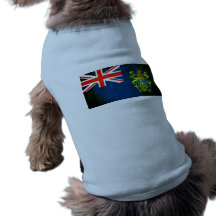 Colorful Contrast PitcairnianFlag Dog Tee