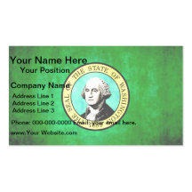 Colorful Contrast WashingtonianFlag Business Cards