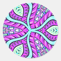 Colorful Kaleidoscope Design Sticker