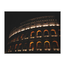 Colosseum på nattkanfastrycket canvasdukar med gallerikvalitet