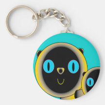 Colourpoint Persian cat keychain Nyckel Ringar
